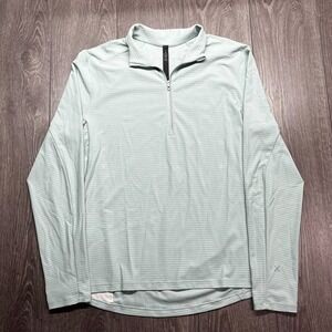 Lululemon Surge Warm Blue 1/2 Zip Performance Stretch‎ Men's Large Pullover